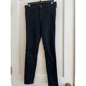Black Hollister High Rise Jean Leggings Size 7R